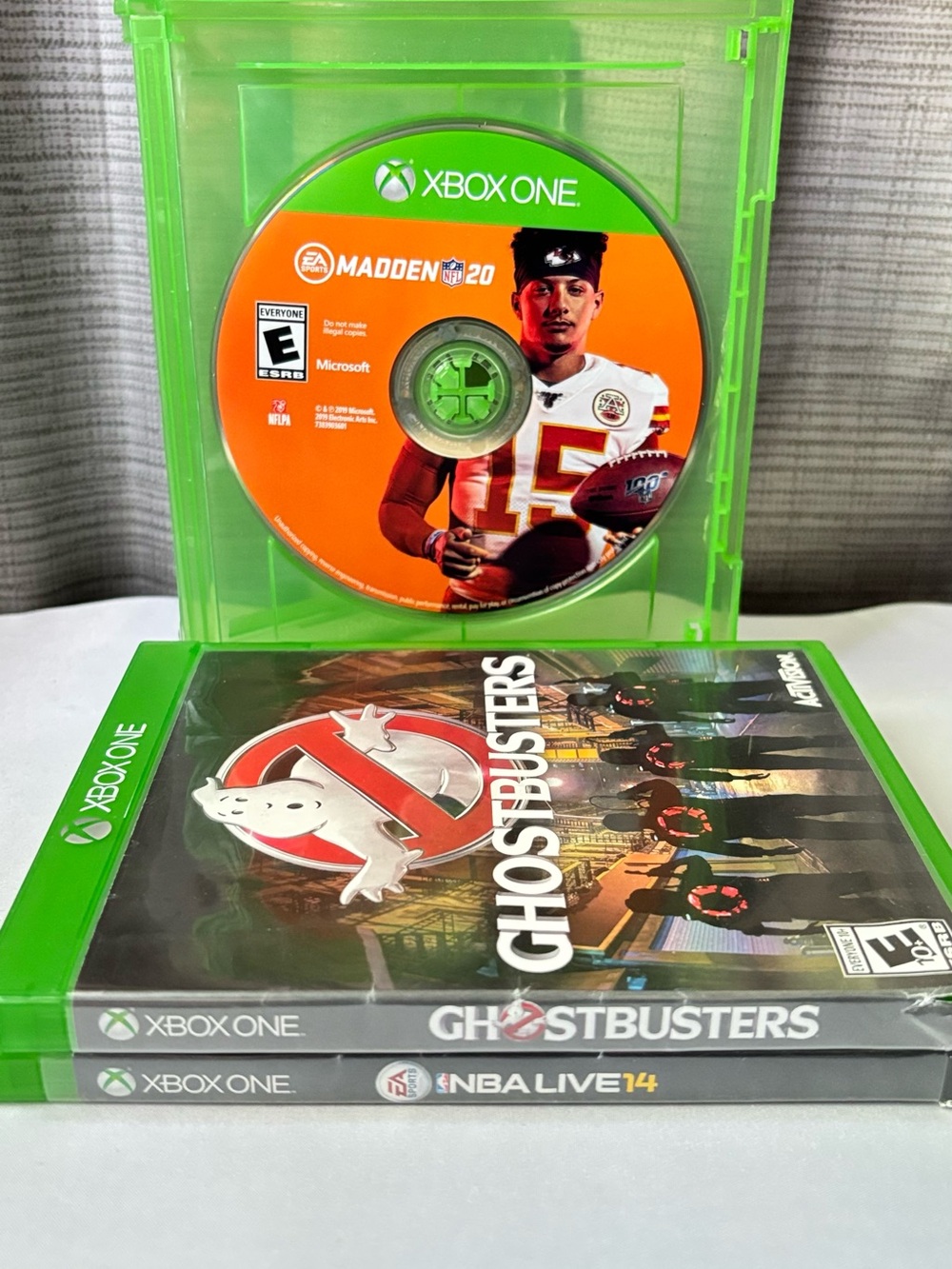 Xbox One Game Lot Ghostbusters Madden NFL 20 NBA Live 14 Bundle